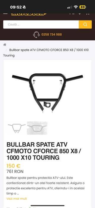Bullbar X8 / 1000 X10 touring