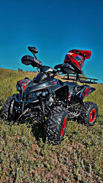 ATV 125CC 8INCH FULL OPTION ROȘU + garanție 1 an