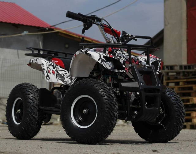 ATV electric pentru copii NITRO Torino 800W 36V Grafiti #White