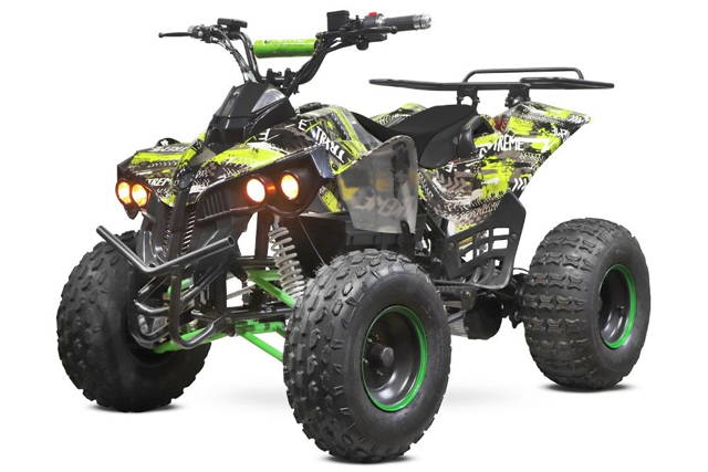 ATV electric Eco Warrior 1000W 48V 20Ah cu DIFERENTIAL #Verde Grafiti