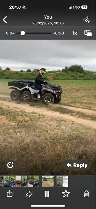 Vand atv 6x6 can am rtx 1000