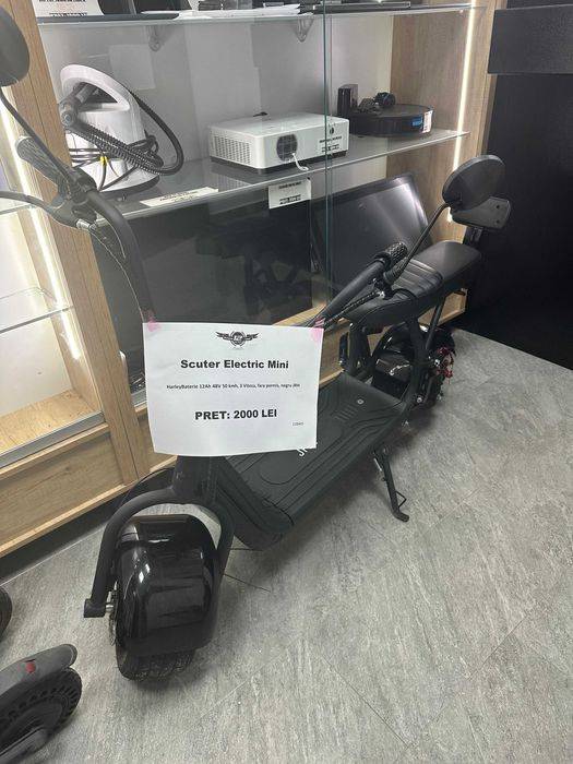 BLACK AMANET P2 • Scuter Electric Mini Harley, fara permis
