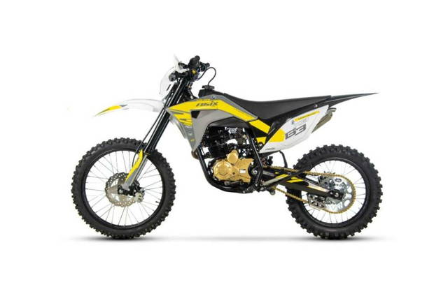 Motocicleta Cross/Enduro Asix XB83, 250cc, roti 21/18, gri-galben,