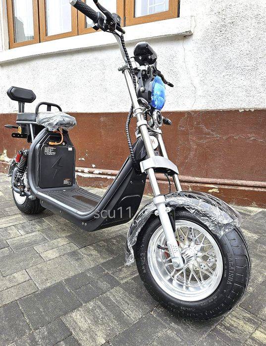 Scuter Electric City Coco Harley 20Ah 45kmh Fara Permis Full Led