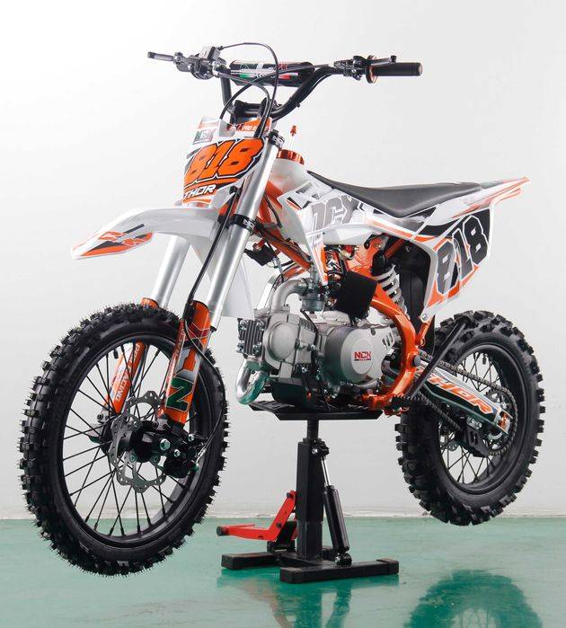 Motocicleta cross Thor Evolution 17/14 125cc 4T benzina alb/portocaliu