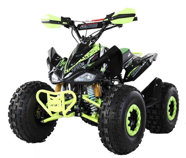 Atv SBR Vortex 8" 125cc 4T benzina negru/galben lemon
