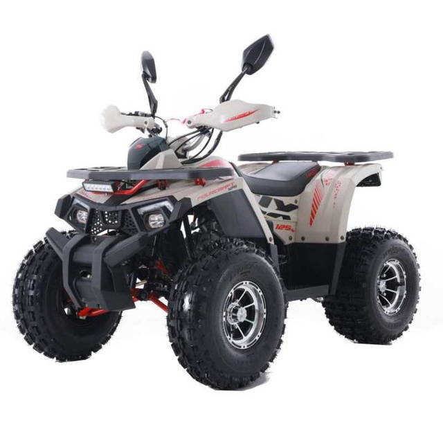 ATV Asix Fourcraft 125cc, A1, roti 8", jante aluminiu, rosu/nisipiu