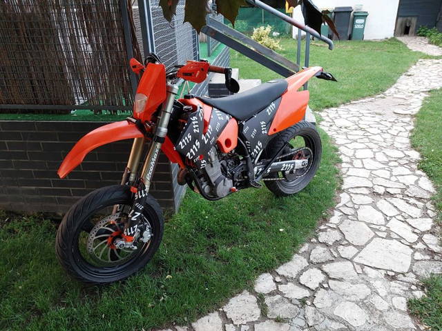 Ktm exc 450 Supermoto zajerestrowany na kat.a2