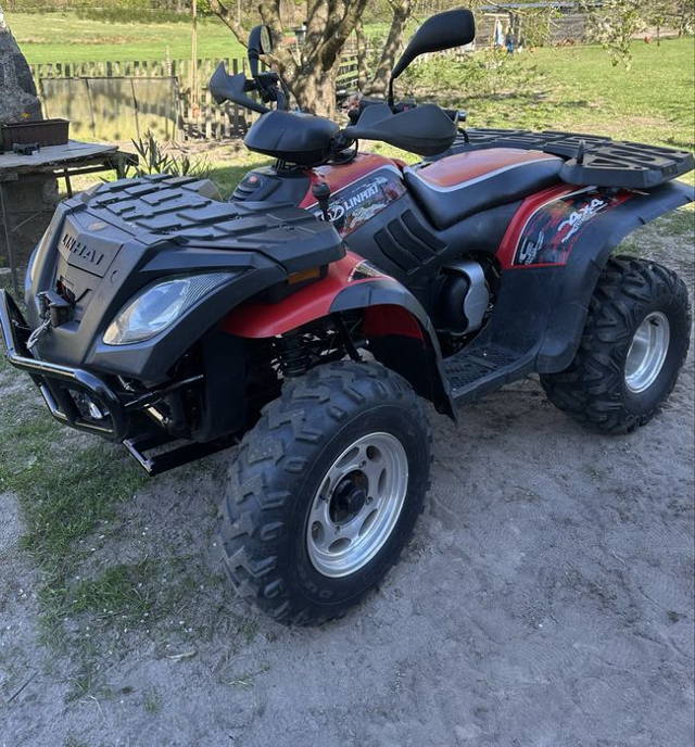 Quad linhai 300 4x4 pług wyciągarka