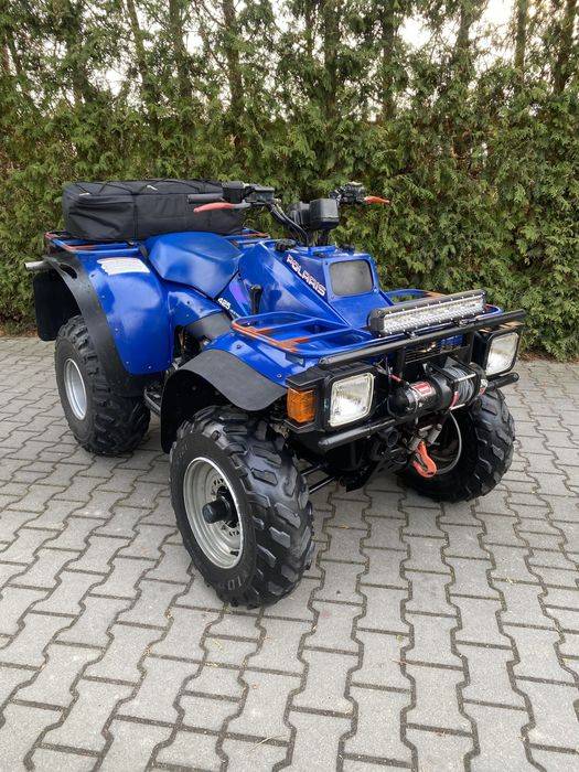 Polaris Magnum 425 4x4*WARN*homologacja L7e*LED*kufer grizzly trx can