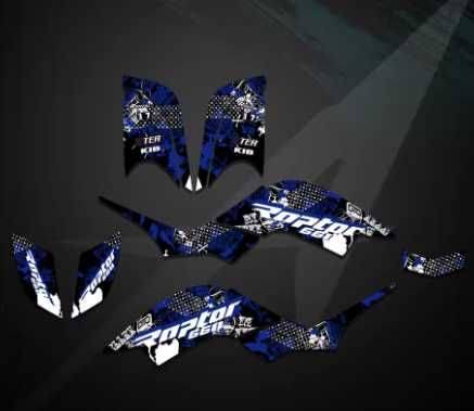 Okleina Naklejki Folia Yamaha RAPTOR 660 YFM660 YFM ATV 2001r-2005r