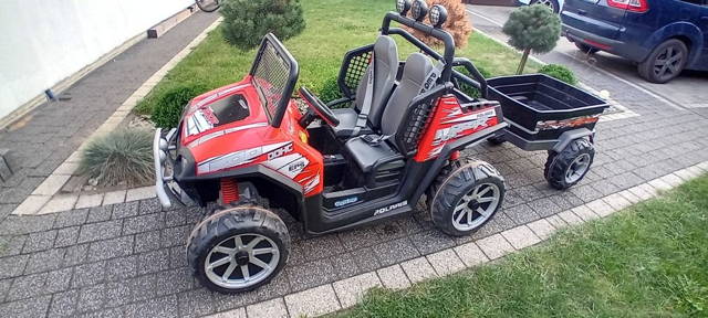 Buggy Peg Perego Polaris Rzr 24V + przyczepa