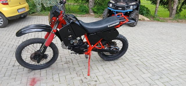 Cross 125 na duzej ramie