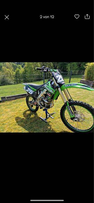 Kawasaki kx250f z niemiec bez wkladu