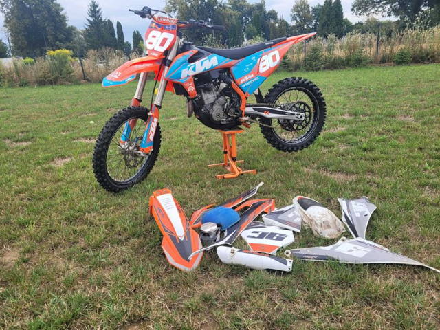 Doinwestowany KTM SXF 250 EXC 350 90h, stan wzorowy, gotowy do sezonu