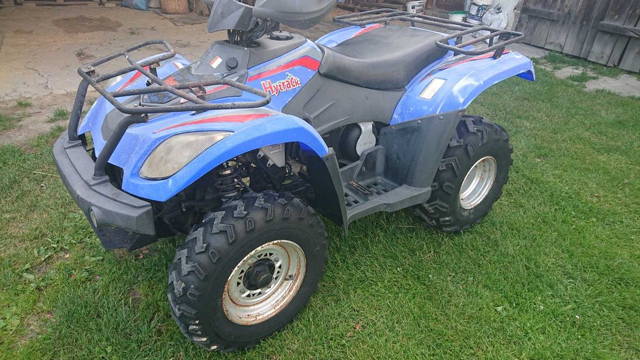 Quad Linhai hytrack 300 4x4 okazja dokumenty homologacja Przebieg 2350