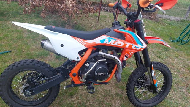 Pitbike XMotos 110ccm, 2022r. Super stan. Starter elektr. I kopka