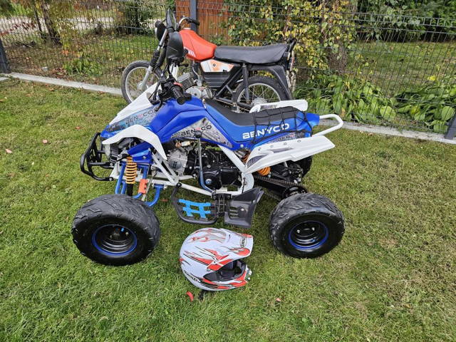Quad Benyco xtr 125cm 2023r + kask 1 wł dziecięcy mlodzieżow