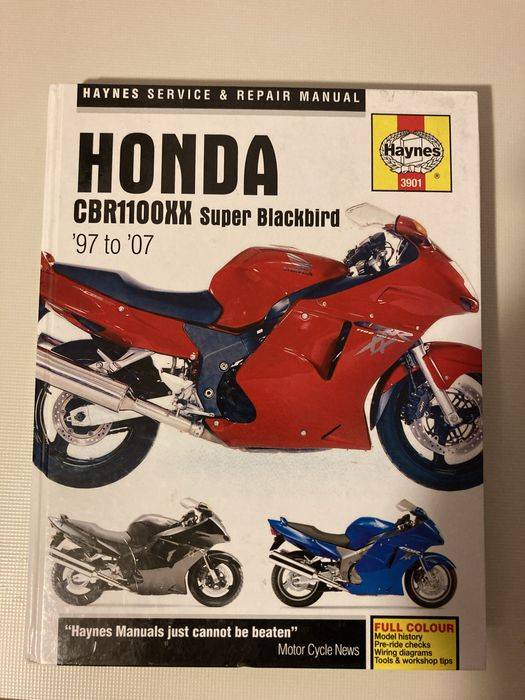 Honda CBR 1100 XX Super Blackbird 1997_2007 książka haynes instrukcja