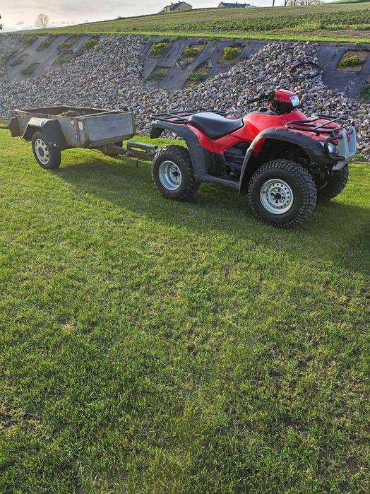 Quad Honda Foreman 500 tylko 670h przyczepka