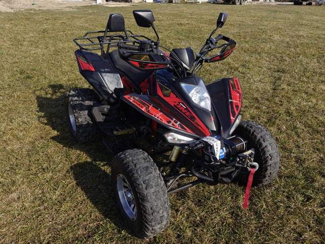 Quad Bashan 250 zarejestrowany opłacony niski przebieg hak wciągarka