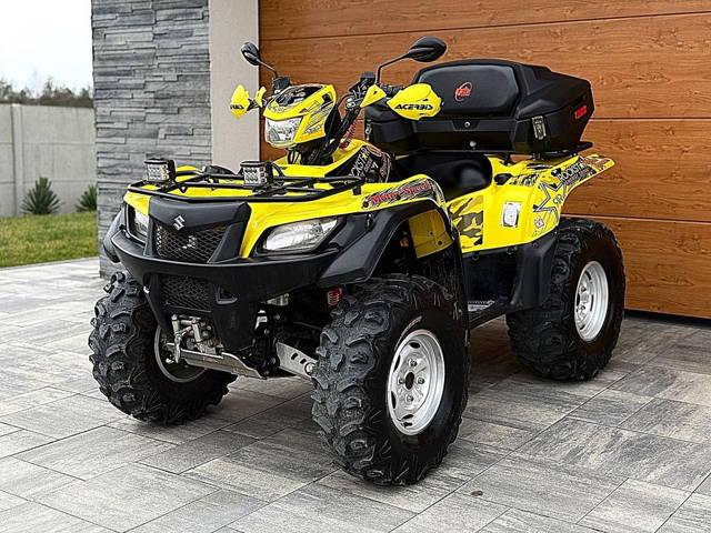 Suzuki Kingquad 750 # stan idealny # 5 tys km # 4x4 # pług do odśnieża