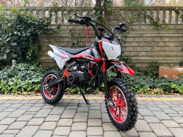 MINI CROSS 50cc Pelikan SKY Rozrusznik Pilot Wzmocniona Rama Raty