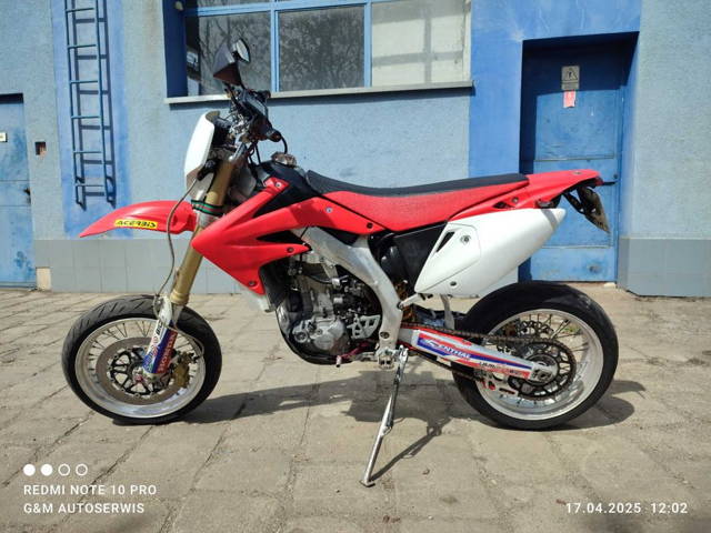 Zarejestrowana Supermoto Super Moto Honda CRF450, 2005 rok