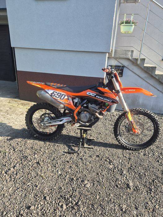 KTM SXF 350ccm 2019' doinwestowany kpl wydech Akrapovic  + Powerparts