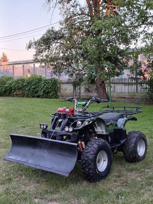Quad 200 bashan z pługiem do sniegu