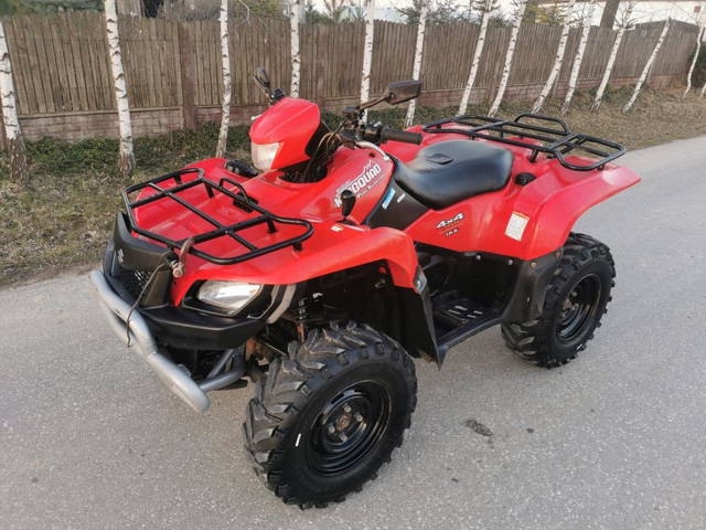 Suzuki Kingquad 700cc 4x4 Wyciągarka Grzane Manetki Nowe opony!