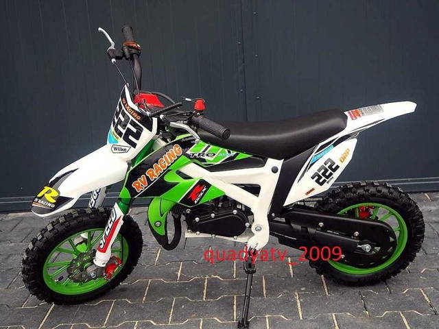 Mini cross cros kxd 49 50 cc spalinowy motor koła 10 cali pocket super