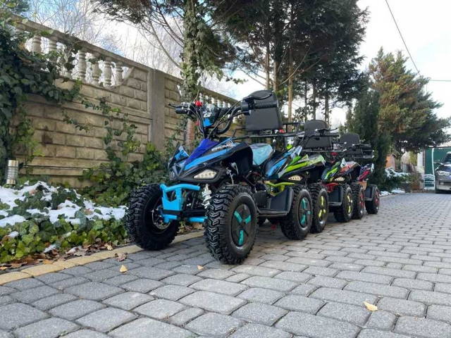 QUAD SPALINOWY 50cc / Pelikan Predator / Duże Koła Pilot Alarm Oparcie