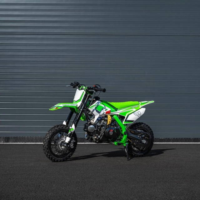 Pitbike Leramotors Thunder 70ccm, kola 10/10, zeleny