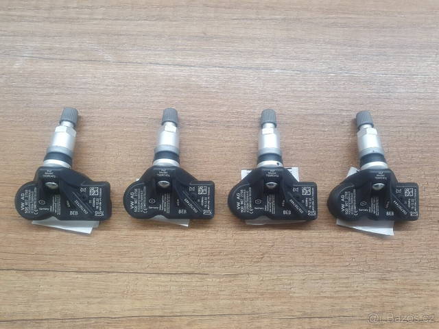 NOVÁ Sada 4ks senzor tlaku pneu TPMS Škoda, VW, Audi r.v.25