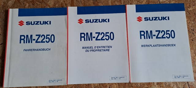 Suzuki RM-Z 250 dílenský manuál a příručka