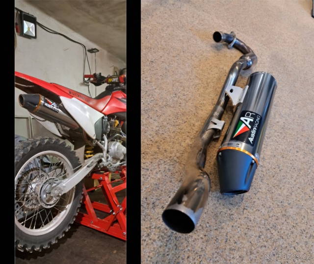 Laděný výfuk včetně svodu- Honda crf 230/crf 150