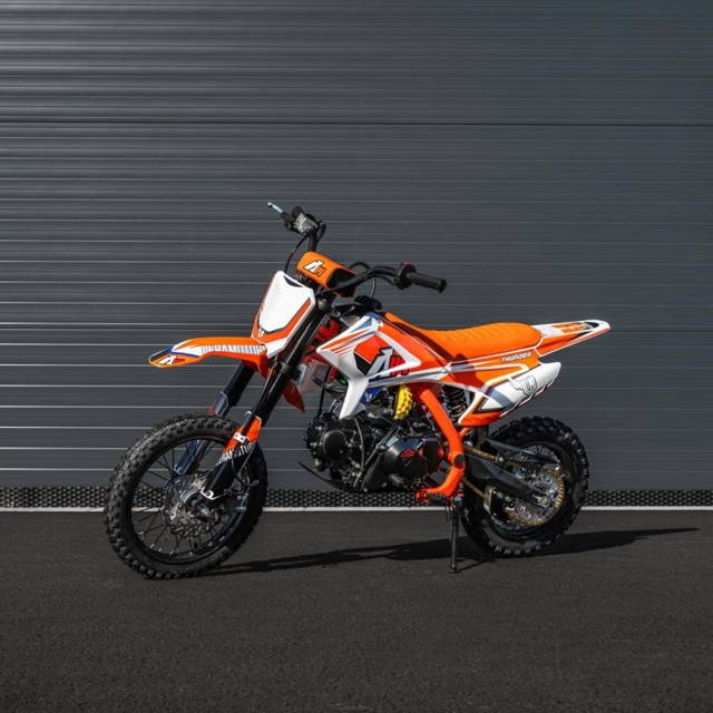 Pitbike Leramotors Thunder 125, poloautomat, 14/12, zeleny