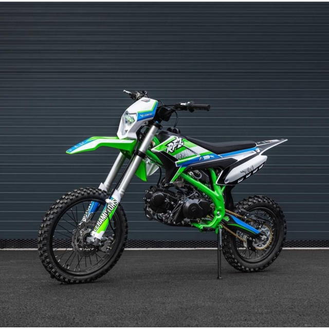 Pitbike Leramotors Thunder 125ccm, kola 17/14, zelená
