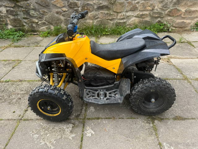 Dětská ELEKTRO čtyřkolka RENEGADE 1000W žlutá + vozík.