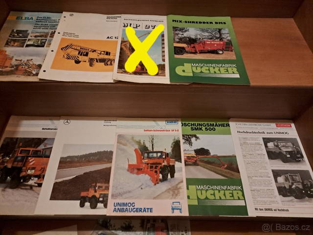 Prodám dobové prospekty Unimog a jiná technika
