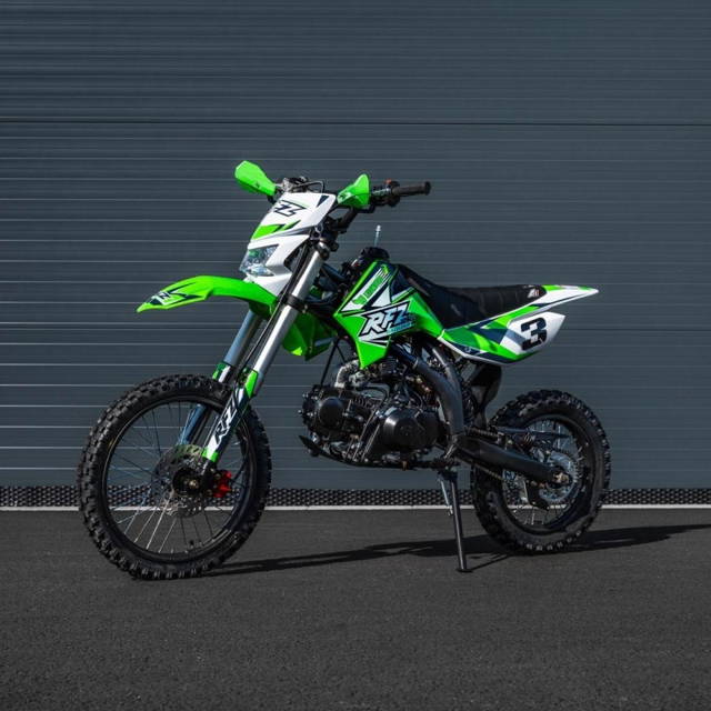 Pitbike Leramotors Jaguar 125ccm, kola 17/14, zelená
