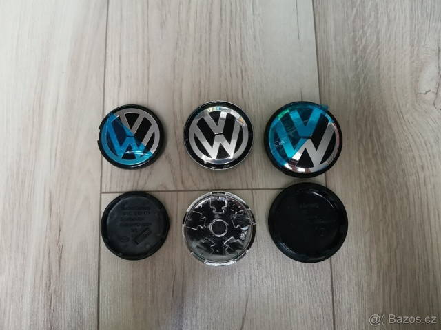 Středové pokličky logo Volkswagen 7D0601165 5G0601171 7L6601