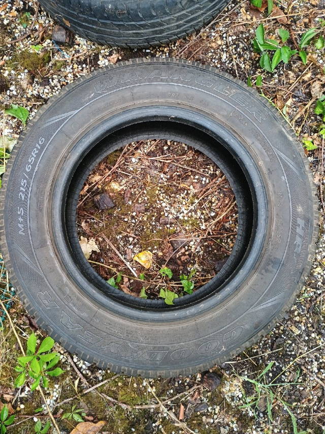 Opel Frontera a jiné pneu Wrangler na rezervu 215/65R16