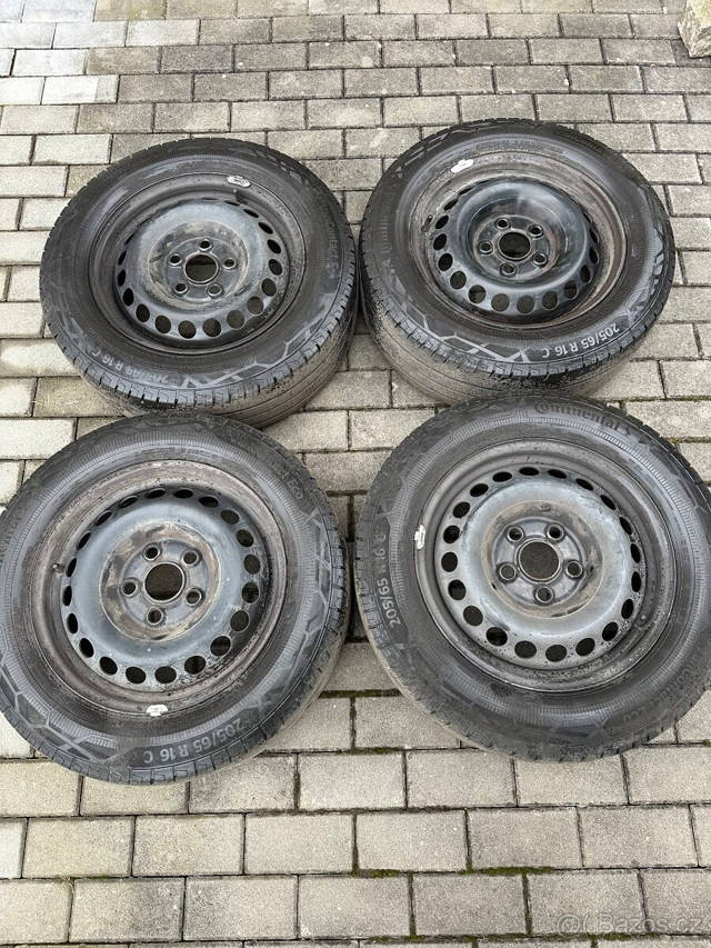 Použité Originál plechové disky Vw t5, t6 / 5x120
