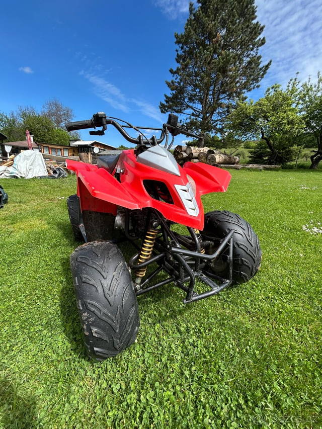 Dětská čtyřkolka, benzinová, 125ccm