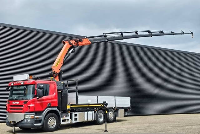 Scania P400 - 6x2 – Valník + HR-Palfinger 34 t/m – EURO 5