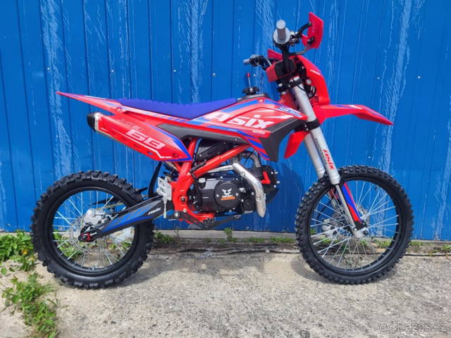 Pitbike ASIX XB-68 125ccm 19"/16" E-START + světlo červený