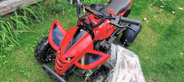 Nová červená dětská čtyřkolka 50ccm DRG