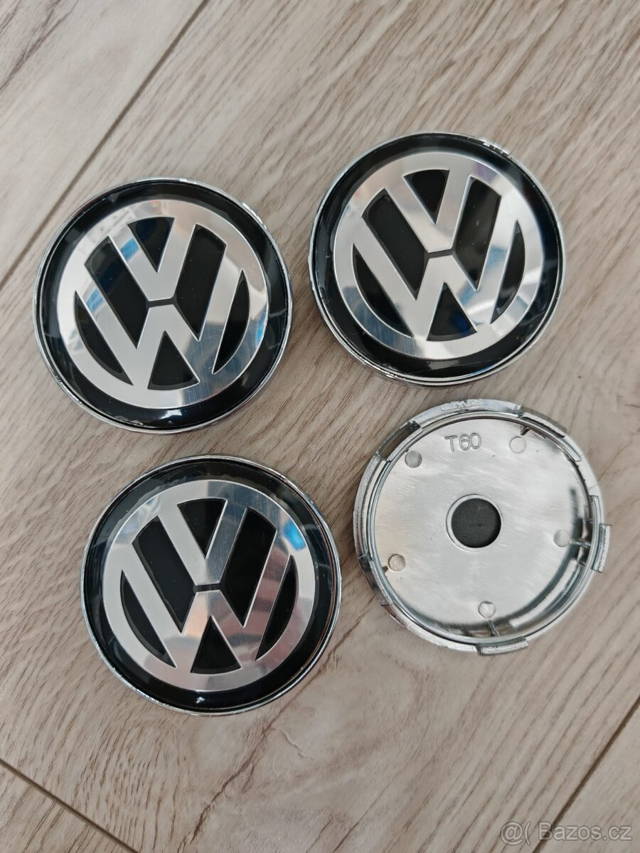 60 mm středové krytky pokličky Volkswagen VW